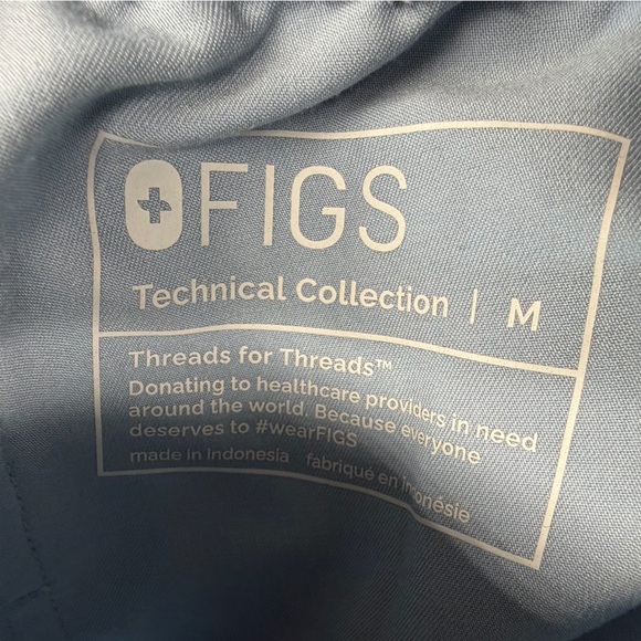 Lot of 6 Figs Scrub Pants sz M Regular blue teal & Black jogger and straight leg - Picture 5 of 5